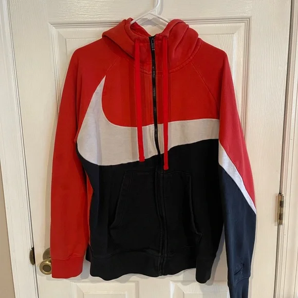 Nike Jackets Coats Nike Big Swoosh Zipup Poshmark
